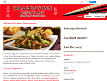 Tablet Screenshot of dragonsinnrestaurant.com